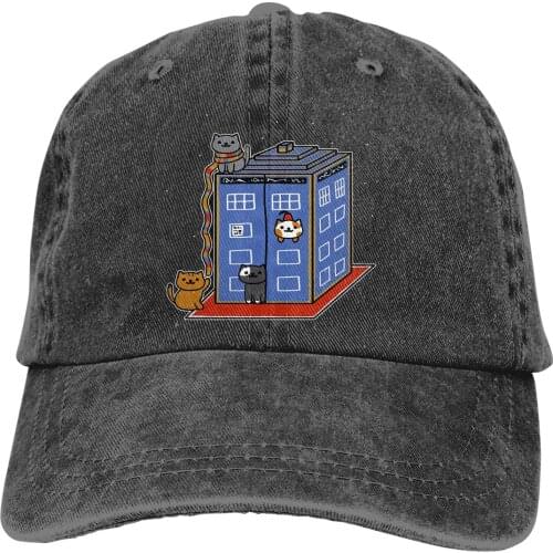 Adjustable Solid Color Baseball Cap Who Atsume Washed Cotton Neko Atsume Kitty Collector Funny Games Sports Woman Hat