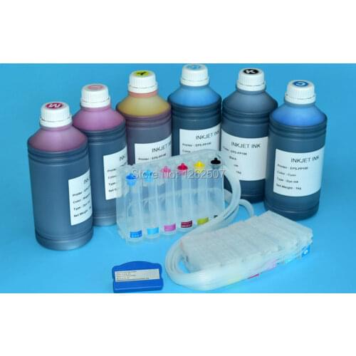 Ciss tank + Dye ink + Chip resetter For Epson pp100 printer combo High quality ciss ink system Hot Sale