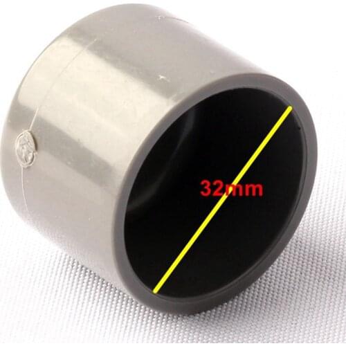 Inner Diameter 32mm PVC-U Pipe End Cap Standard Size Plastic Garden Water Pipe Plug High Strength Durable 32mm Pipe Fittings