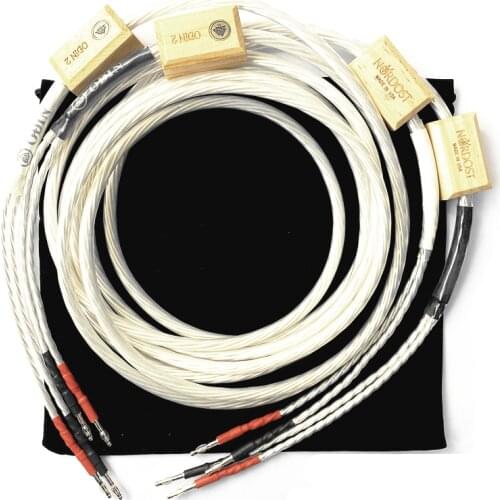 High Quality Hifi Audio Nordost Odin 2 Silver Speaker Cable Banana Plug speaker wire