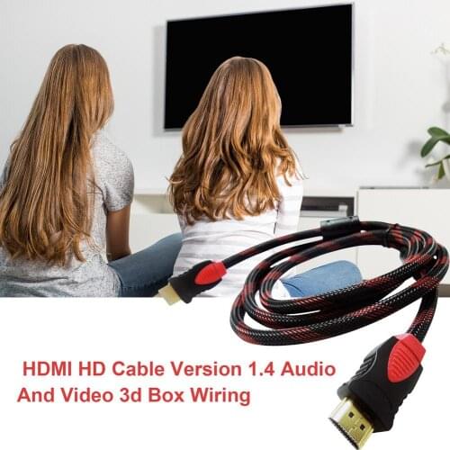 1pcs HDMI-compatible Male To Male Version 1.4 High-definition Audio Video With 150cm Cable Extension Cord