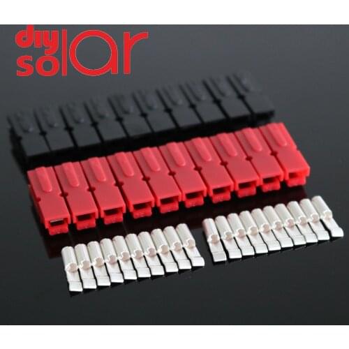 10Pairs/lot 45 30 A 600V Power Connector Plug Red Black PP30 PP45 PowerBank & 20pcs Contacts For Solar Caravan Boat