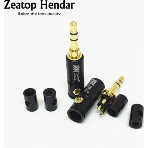 10Pcs 2.5mm / 3.5mm Male Headphone Plug 3 / 4 Pole Stereo Audio Jack for DIY Soldering Wire Connector