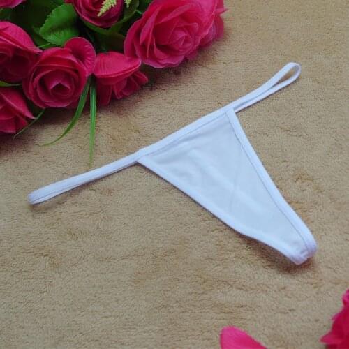 4 Colors Sexy Womens G-String Bikini Crotchless Low Waist Panties T-back Spandex G String Thongs Underwear For Laides