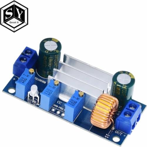 Automatic Protection! 5A Max DC-DC XL4005 Step Down Buck Power Supply Module Adjustable CC/CV Lithium Charge Board for Arduino