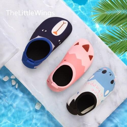 Childrens Beach Shoes Diving Outdoor Wading Breathable Soft Sole Summer Boys Home slippers Cute Girls Princess Swimming Shoes
