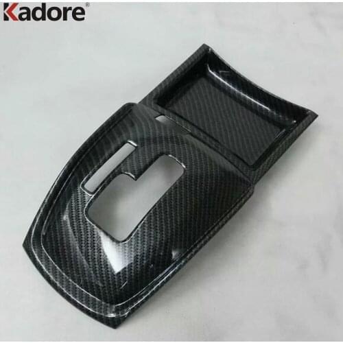 For Nissan X-trail X trail T32 2014-2019/Rogue 2014-2016 Carbon Fiber Interior Gear Shift Panel Cover Trim Sticker Car Styling