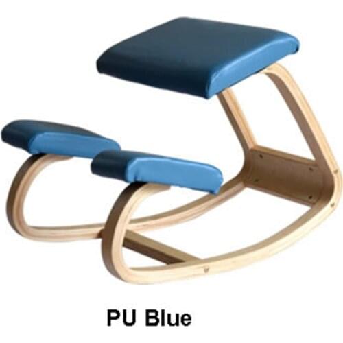 Hot Sale Ergonomic Kneeling Chair, Rocking Balancing Wood Knee Stool for Home Orthopedic Posture