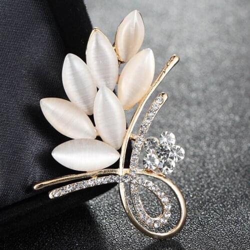 Perfecto Cat Eyes Rhinestone Hijab Pins And Brooches For Wedding Accessories Collar White Austrian Crystal Scarf pins broches