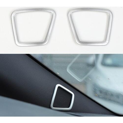 Car Interior A Pillar Speaker Frame Trim Styling Fit For Ford F150 2015 2016 2017 ABS Accessories