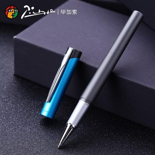 Picasso Pimio 963 Classic Metal Roller Ball Pen Blue Marie Curie Series Writing Gift Pen For Business Office & School