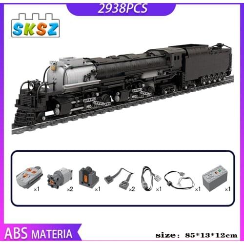 Technical train DIY Retro steam Electric-Union Black Style Train Building Blocks Collection Kids train Toys simulation gifts