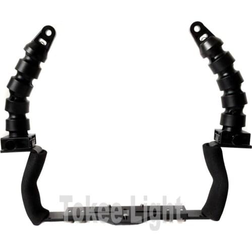 Tokee Housing underwater diving 185mm flex Arm System - Base Tray with double Handle - Adapter
