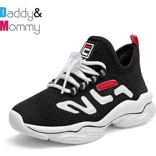 Brand Sport Kids Shoes Boys Running Sneakers Breathable Tennis Children Shoes Lightweight Walking Sneakers for Grils Size 28-38