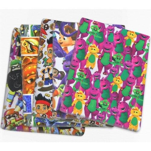 Patchwork Pets Printed Polyester Cotton Fabric for Tissue Sewing Quilting Fabrics Needlework Material DIY Handmade,c15947