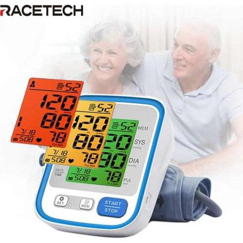 Heart Rate Measurement Blood Pressure Gauge Monitor Digital Wrist Arm Type Cuff Tanometer Tensiometro Medical Sphygmomanometer