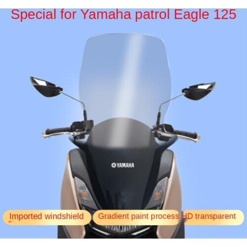 Yamaha bighead cruise eagle 125 modified windshield was turned goggles fast eagle 125 front windshield