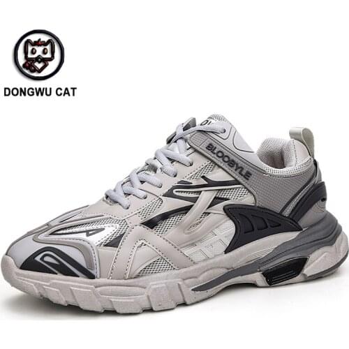 Men Running Shoes Lightweight Breathable Casual Sneakers Non-slip Outdoor Men Sneakers Mesh White Big Size Zapatillas De Deporte