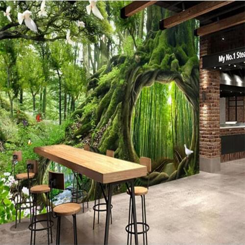 Forest 3d wallpaper custom mural non-woven wallpapers for living room Cafe childrens room wall wall paper 3d
