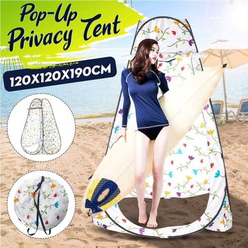 Outdoor Camping Portable Privacy Shower Toilet Tent Automatic Pop Up Changing Room Shower Tent Dressing Tent With Storage Bag