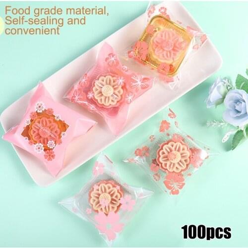100pcs Food Sealed Pocket For Egg Yolk Crisp /Mooncake/biscuits Food Grade Composite Gift Packaging Gift Boxes & Bags