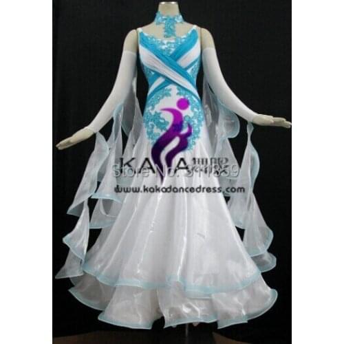 KAKA DANCE B1434,Stones New Dance Wear Ballroom Standard Dance Dress,Waltz Competition Dress,Women,Ballroom Dance Dress