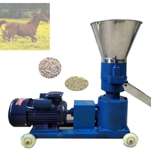 Wholesale Price Full Automatic Biomass Wood Sawdust Coconut Shell Poultry Feed Wood Pellet Making Machine Flat Die Granule Mill