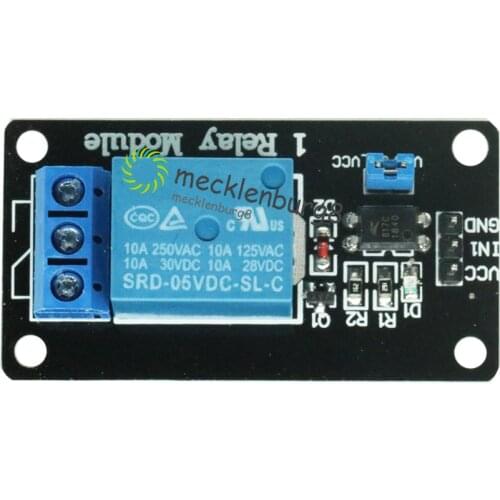 5 in one 1 channel relay module low level trigger optocoupler relay driver for Arduino PIC AVR DSP MCU Max 10A 250VAC / 30VDC