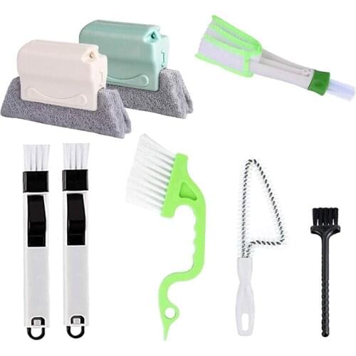 Hand-Held Groove Space Cleaning Tool, Door and Window Track Cleaning Tool, Groove Corner Space Cleaning Brush