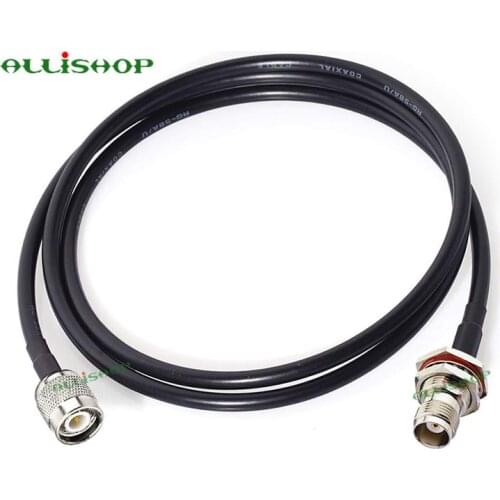 TNC Plug Jack Extension Cable TNC Male to TNC Female LMR200 RF Electrical Wire Coaxial Cable Terminal Connector 1-30M