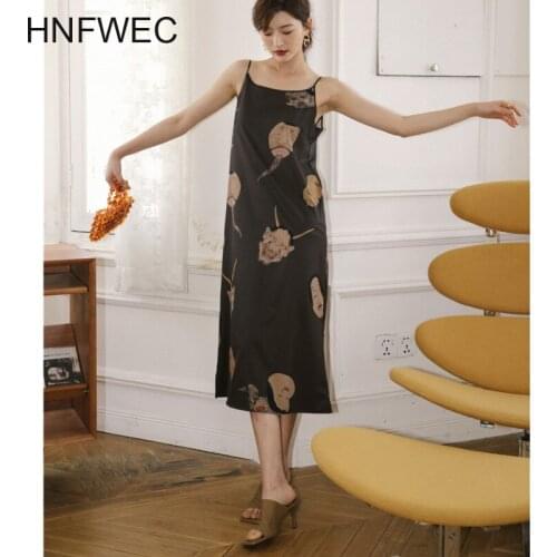 Ukiyoe Aesthetic Slip Dress Long Midi Dress Women Vintage Spaghetti Strap Ladies Dresses Summer Clothes For Women T857