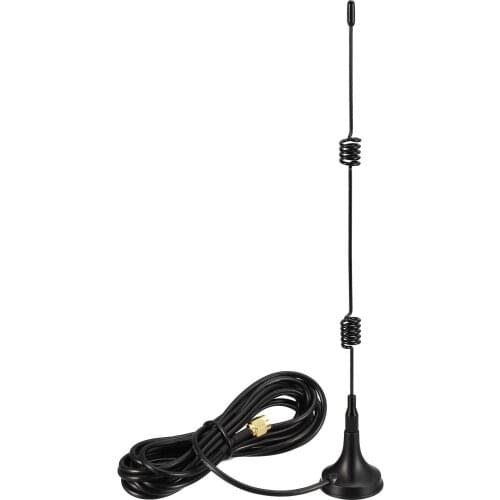 Uxcell WiFi Antenna 8dBi RG174 Extension Cable RP-SMA Male 2400MHz with Magnetic Base Compatible with Bluetooth