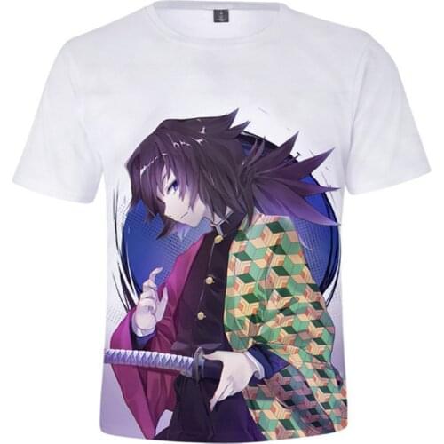 Vintage Anime Demon Slayer Kimetsu No Yaiba Nezuko Cosplay T-shirt Tanjiro Kamado Fashion Casual Cotton Clothing Harajuku Gift