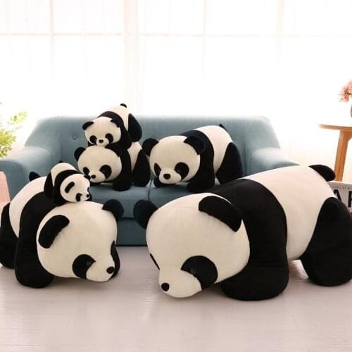 Zqswkl 40/50/60cm simulation panda plush toys for children doll cute soft anime large animal stuffed toys girls birthday gift