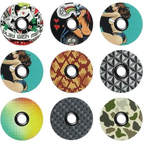 1PC MTB road Bike Lightweight Bowl Cover Bicycle Stem Top Cap Headset Cover For Fit on 1-1/8 Fork Bike Headset