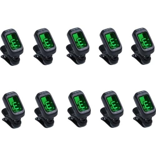 10 pack Cherub WST-2058B Acoustic Guitar Tuner Violin Ukulele Bass Electronic Tuning Tuner Stringed Musical Instrument Accessori