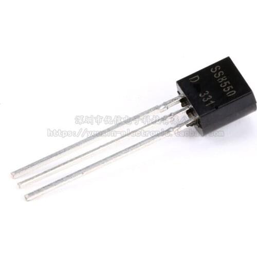 100pcs / 1 lot Original SS8550 TO-92 PNP -25V 1.5A straight plug triode copper feet