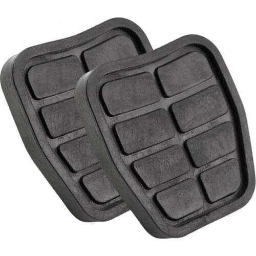 2Pcs Brake Clutch Pedal Pad Rubber Cover Set For VW Golf Jetta MK2 Brake Clutch Pedal Pad Car Accessories Interior Parts