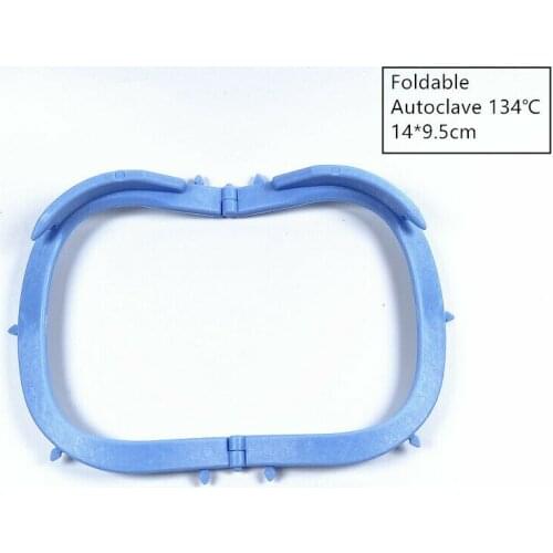 2Pis-20Pis Dental Frame Hager for Rubber Dam Sheet Light Foldable X-Ray Film Foldable 135℃ 14*9.5cm Blue