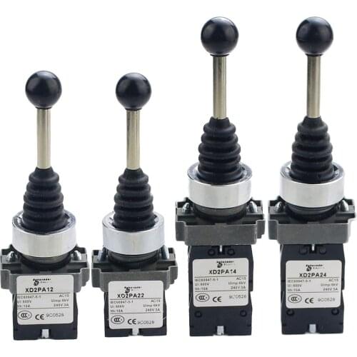 4NO 4 Position cross rocker switch XD2-PA14 XD2PA24 joystick controllers /2NO 2 Position rocker switch XD2PA12 XD2PA22