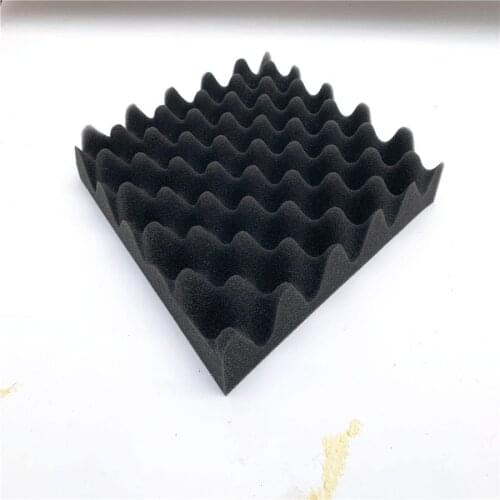 6 Pcs Soundproofing Foam Studio Acoustic Panels Studio Foam Wedges 4*25*25CM Inch Soundproof Absorption Treatment Panel