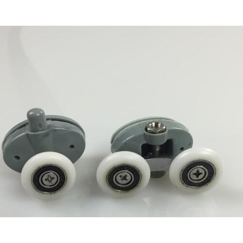 8 Pcs Single + Double Roller Wheel For Shower Door Top / Bottom