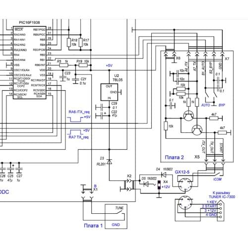 ATU-100 ICOM IC-7300 expansion board