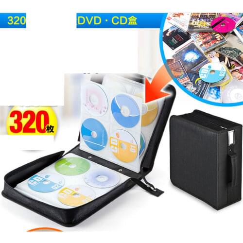 Ymjywl CD Case New High Quality CD Bag 320 Disc Capacity CD Box For Home Easy To Store CD Case