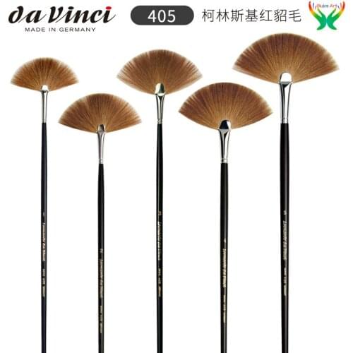 Da Vinci 405 Collinski Red Sable Fan Pen Oil Paintbrush Watercolor Paintbrush Birthday Gift oil Oil paints art pen for students