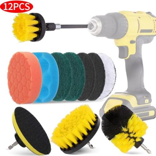 Electric Drill Cleaning Brush Bathroom and Kitchen Decontamination Cleaning Tools Car Beauty Polishing Pad set