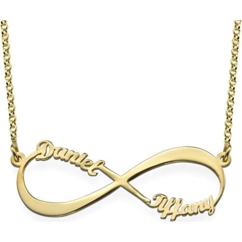 Customize Name Infinite Necklace for Women Personalized Stainless Steel Jewelry Gift