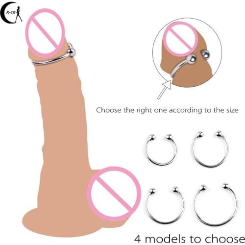 Penis Ring Stainless Rings Head Glan Stimulating Adult Products Male Sex Toys Metal Ring Sex Toys for Men Delay Ejaculation