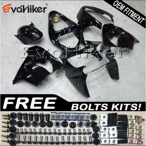 Motorcycle panels for ZX9R 2002 2003 ZX 9R 02 03 black ABS plastic motor panels kit