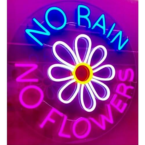 Neon Custom Made Sign LED Light Market Lamp Home Room Club Wall Decoration Wedding Birthday Party Restaurant Flower Faceplate